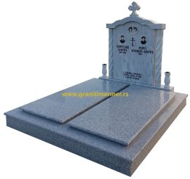 Grobnica od granita bianco sardo i mermera kavala