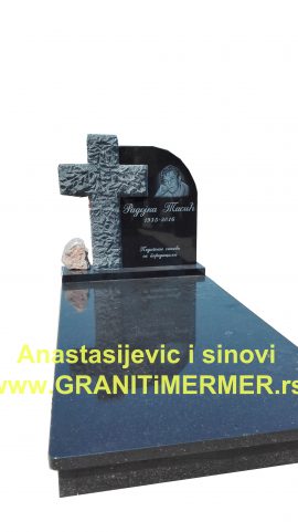 Nadgrobni spomenik od granita Beograd Kamenorezac Anastasijevic i sinovi