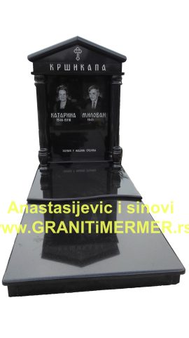 Nadgrobni spomenik od granita kapitel kamenorezac