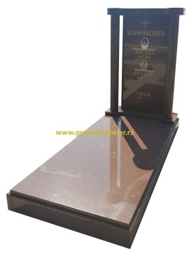 Spomenik kapitel unikat od granita red afrika