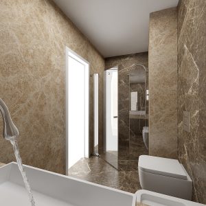 Model kupatila kombinacija Mermera Emperador dark i emperador light 1