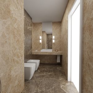 Model kupatila kombinacija Mermera Emperador dark i emperador light